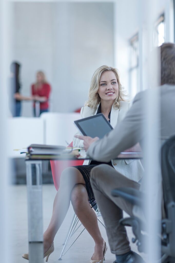 Consultant advising a client